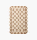 Lisette Wool Hooked Rug - Ivory & Natural